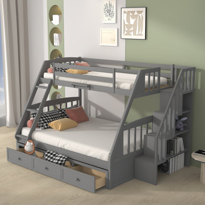 Ignatuis Kids Twin Over Full Bunk Bed