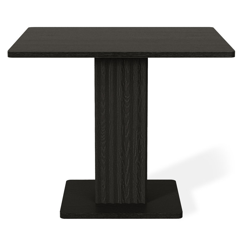 35.5"W Pedestal Dining Table, Black