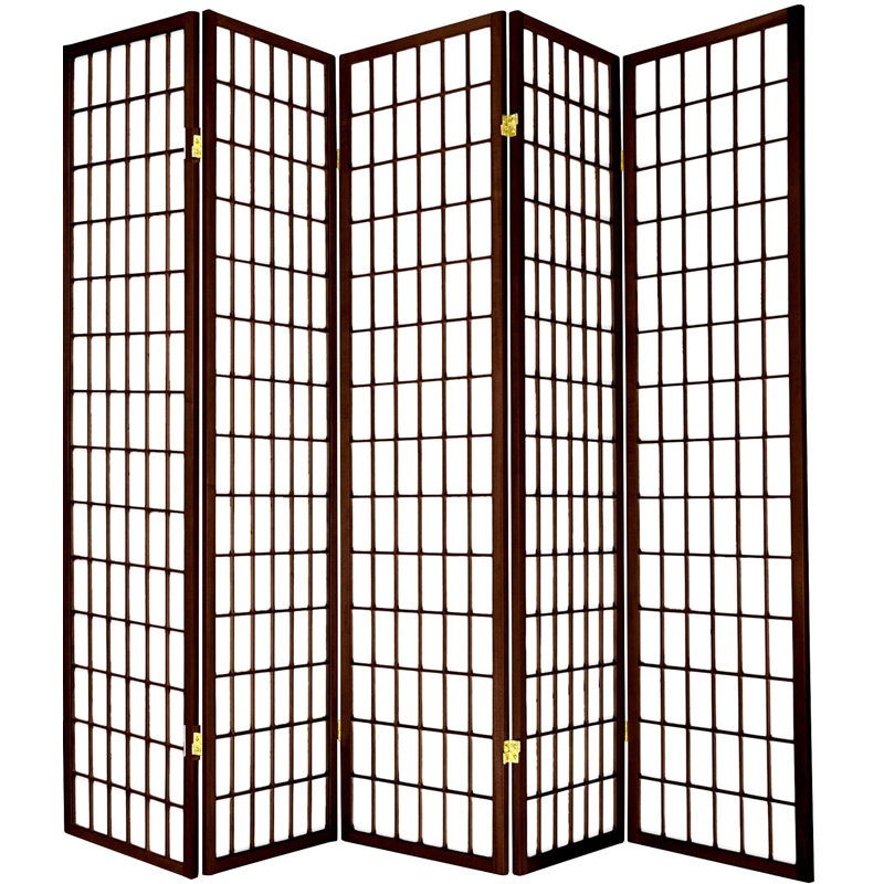 Cloison de style Shoji Niemann 70,5 pouces, 5, Espresso