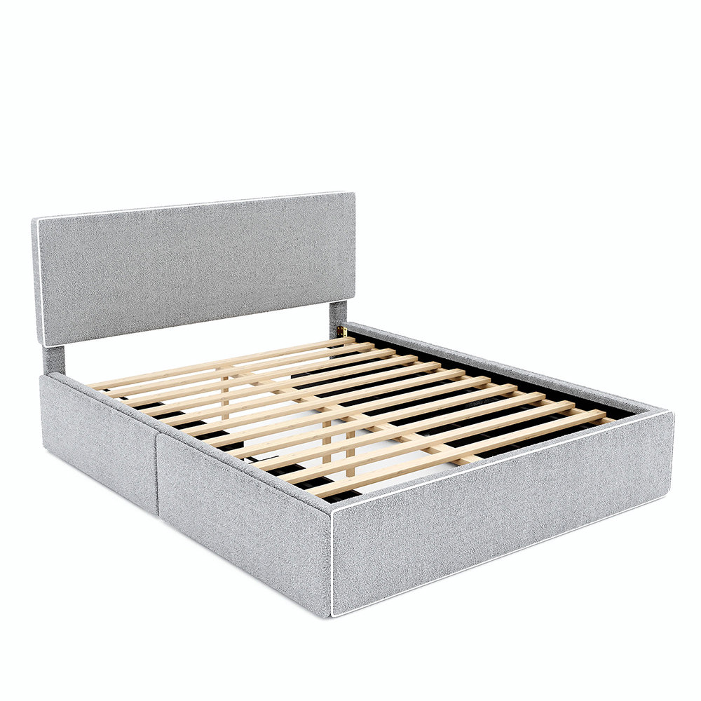 Latitude Run® Jerrail Upholstered Platform Storage Bed | Wayfair