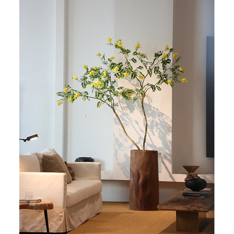 Décoration artificielle en forme de tonneau en bois