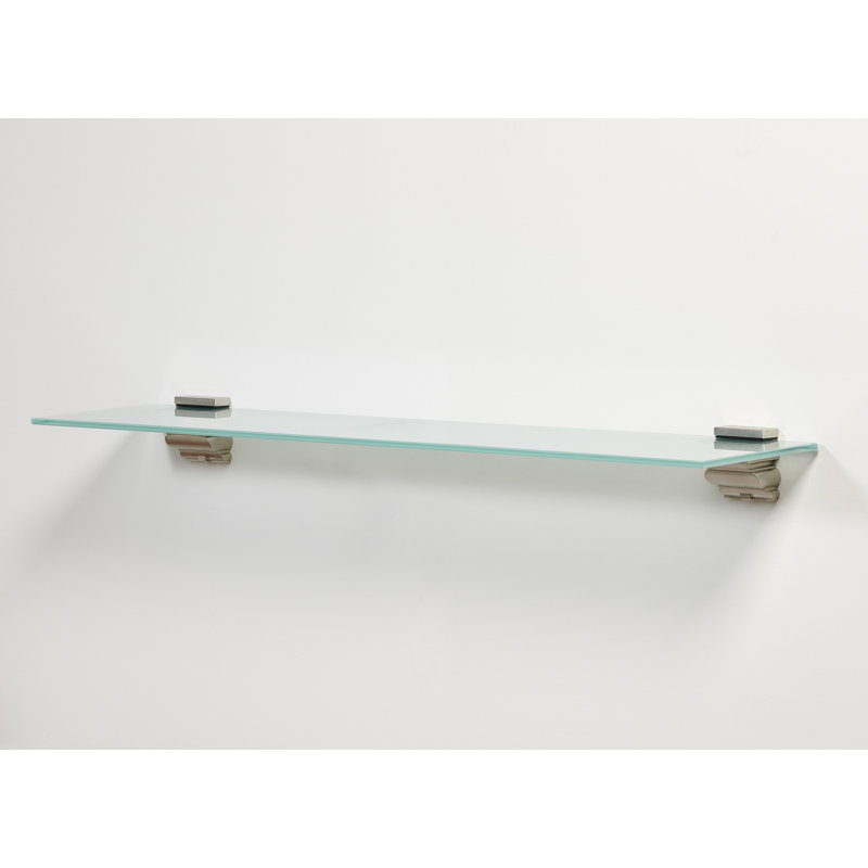 Capri 8X24 Clear Shelf Kit With Crowne, Frosted