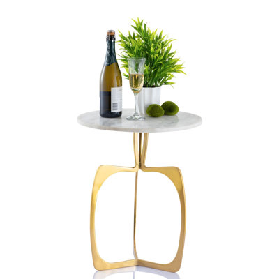 Evyl Pedestal End Table