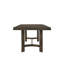 Table de salle à manger à finition chêne vieilli Farren, durable et élégante pour les intérieurs modernes