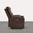 American Modern Power Recliner With Top-Grain Leather, Cup Holders, USB, And Wall Hugger Design-1898064054