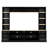 102.3"W Farmhouse Entertainment Center With Bridge Shelves, Rustic Media Console Center Cabinet For Living Room-693367465