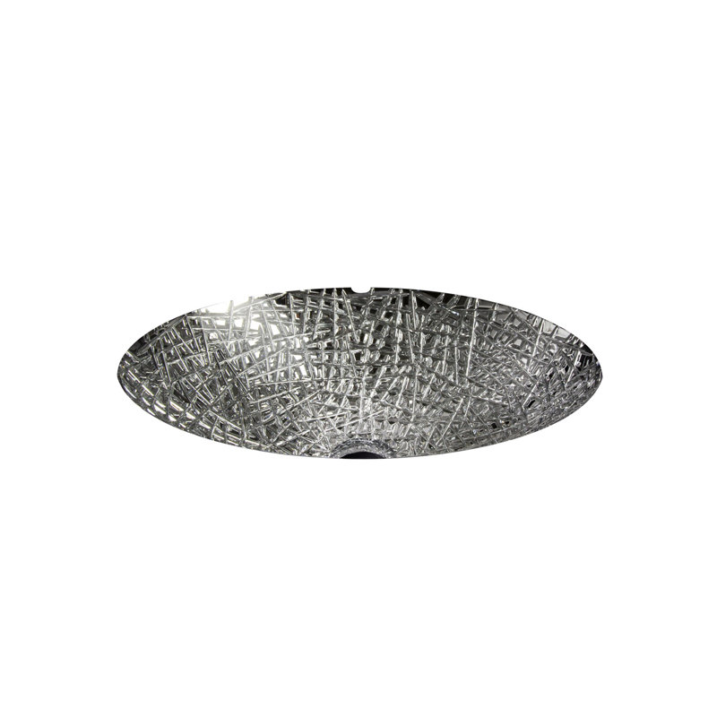 De Medici 20'' L Bathroom Sink, Silver