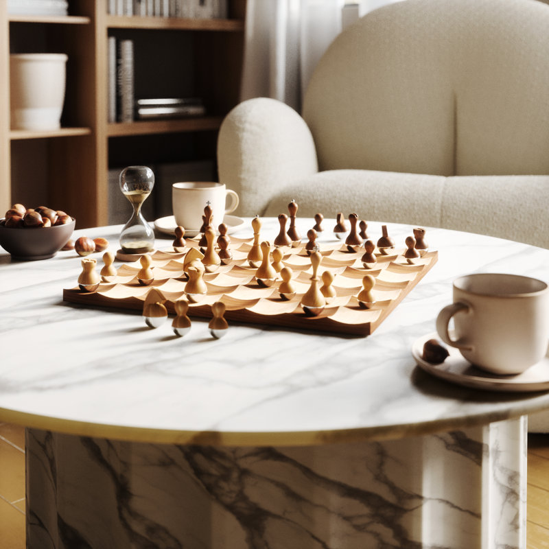 Wobble Chess Set Walnut