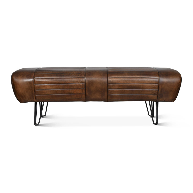 Banc Don en cuir whisky antique