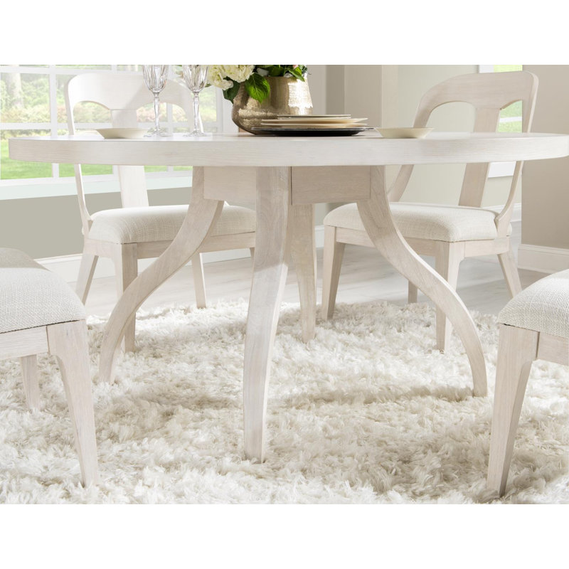 Table de salle à manger ronde, Blanc