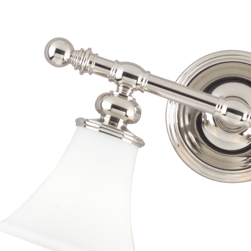 Weston 2 - Light Vanity Light, Polished Nickel