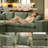 Masir Oversized Modular Sectional Sofa with Movable Ottoman, Comfy Green Boucle Upholstery,2 Throw Pillows Included-1082326940