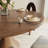 Solid Wood Round Dining Table Dark Walnut Color For 4-8 People-415812518