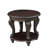 22'' Two Tone Round End Table,Solid Wood Sofa Side Table With Shelf,Living Room Corner Table Easy Assemble
