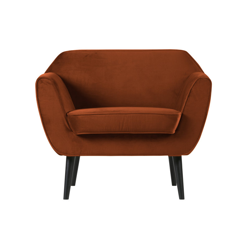 Velvet Armchair, Rust
