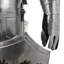 Andelina réplique en acier inoxydable armure médiévale avec panache et bouclier-90605567