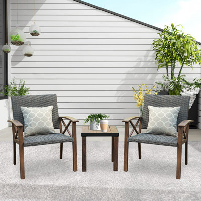 Domi 3-Piece Patio Outdoor Conversation Set