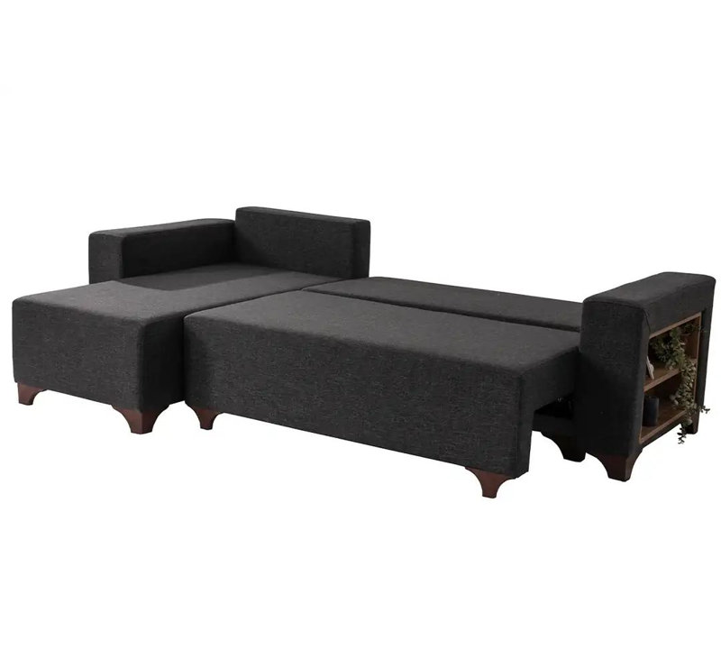 Canapé-lit d'angle, Anthracite
