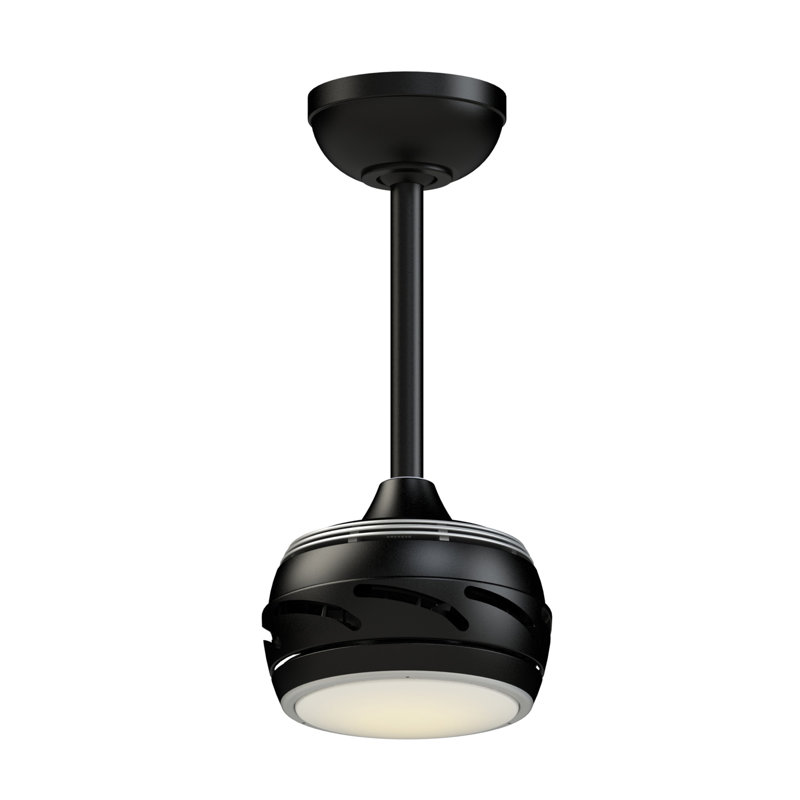 Stellar Custom Indoor/Outdoor Ceiling Fan DC Motor with LED CCT Select Light Kit - Black, Black