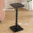 Solid Wood Square End Table,Pedestal Drink Table, Small Corner Table，Tall Plant Stand-Black-186774008