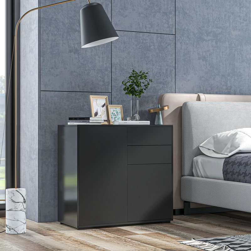 79cm Sideboard, Black