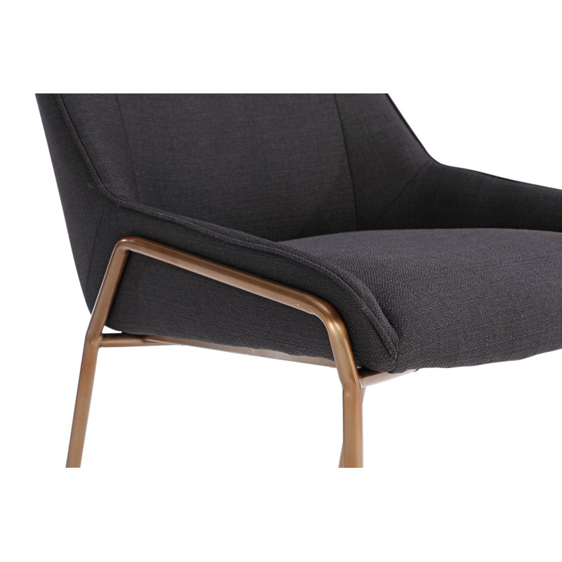 Chaise d'appoint Rosetta, Charbon