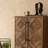 50" Tall Accent Cabinet with Reclaimed Wood Doors for Living Room, Entryway, or Bedroom