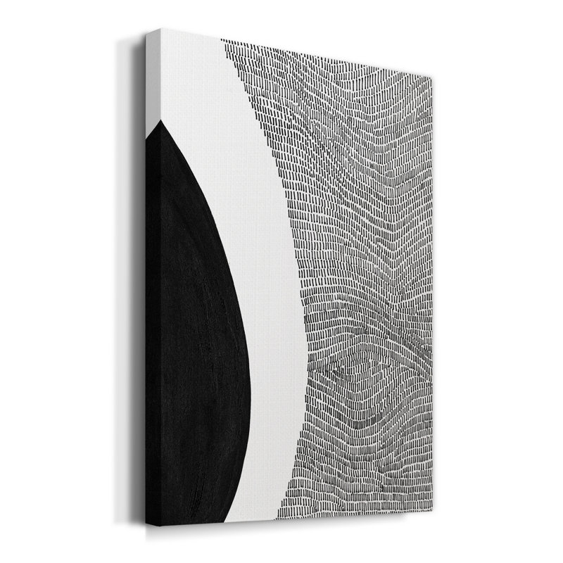 " Black & White Abstract II ", 60" H x 40" W x 1" D