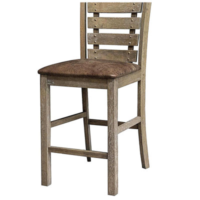 2-piece, restaurant bar high chair, modern farmhouse style retro design ladder back wooden chair