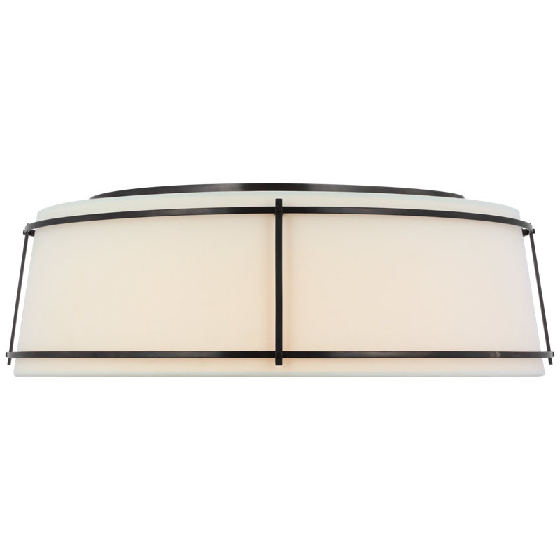 Callaway 1 - Light LED Flush Mount, Bronze, 6.5" H x 17.25" W x 17.25" D