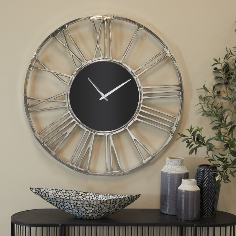 Horloge murale Romsey, Moyenne, Argent