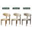Modern 5/7 Pieces Dining Room Sets, Pre-Assembly Rectangular Dining Table Sets, Sintered Stone Tabletop Kitchen Dining Table Set With Upholstered Chairs-1317012109-1317012110