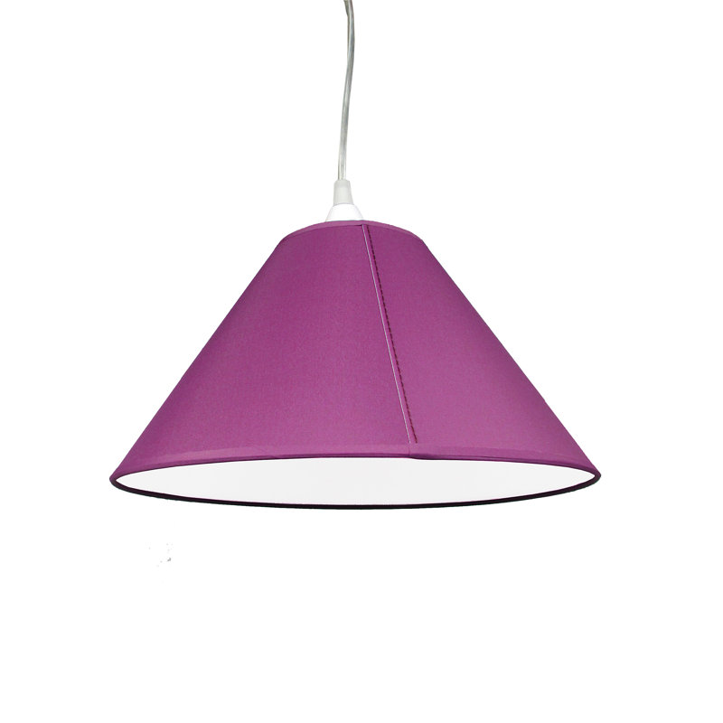 22cm H Cotton Empire Lamp Shade ( Screw On ), Plum