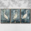 «Simple Egret I», ensemble de 3 toiles encadrées-97706728-97706729