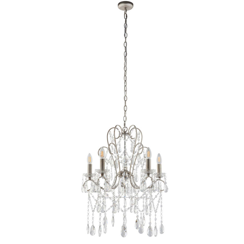 Hollandale 5 -Light Crystal LED Chandelier
