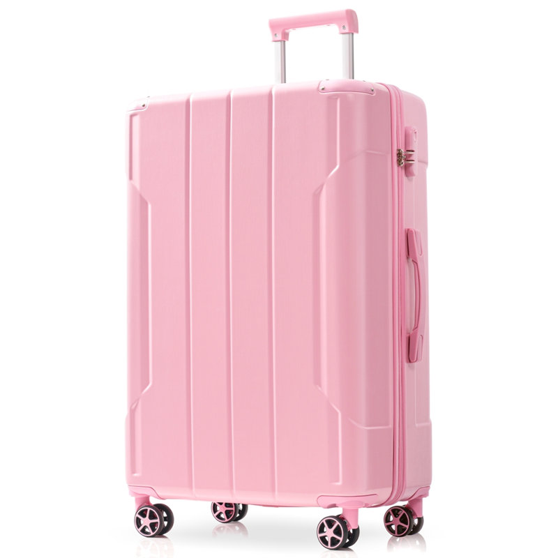 Ensembles de bagages 3 pièces, valises rigides durables en ABS rigide avec roues pivotantes doubles 20/24/28 pouces