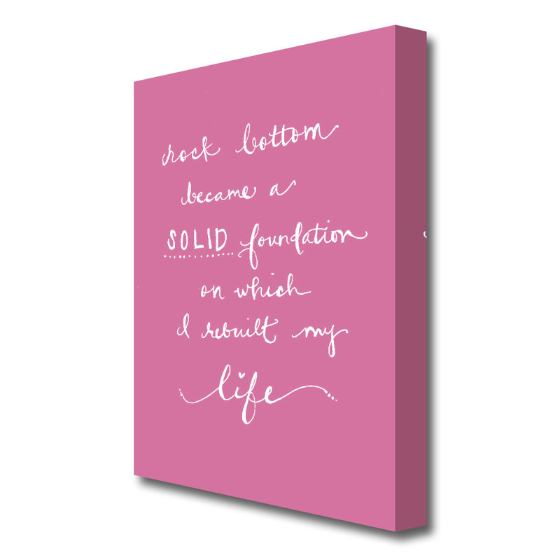 Rock Bottom - Wrapped Canvas Print, 50.8 cm H x 35.6 cm W