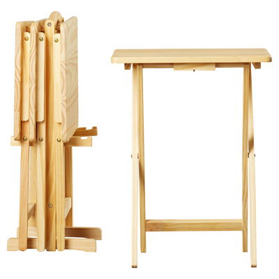 Table-plateau pour télévision avec socle Mischa