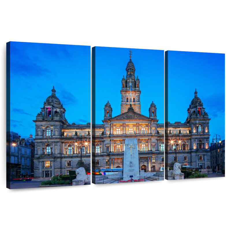 Lilie Glasgow City Chambers, H 42 po x l 65 po