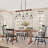Yucheng 5 - Light Rustic Farmhouse Metal and Wood Kitchen Island Pendant-2035383503