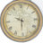 Maubara Metal Pocket Watch Style Decorative Gray Wall Clock with Rope Accent