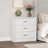 3-Drawer Nightstand With Wood Grain Finish-980199493