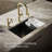 Riverby 33" x 22" x 9.625" Under-Mount Double-Equal Kitchen Sink with Accessories and 5 Oversized Faucet Holes-125039940-125039943