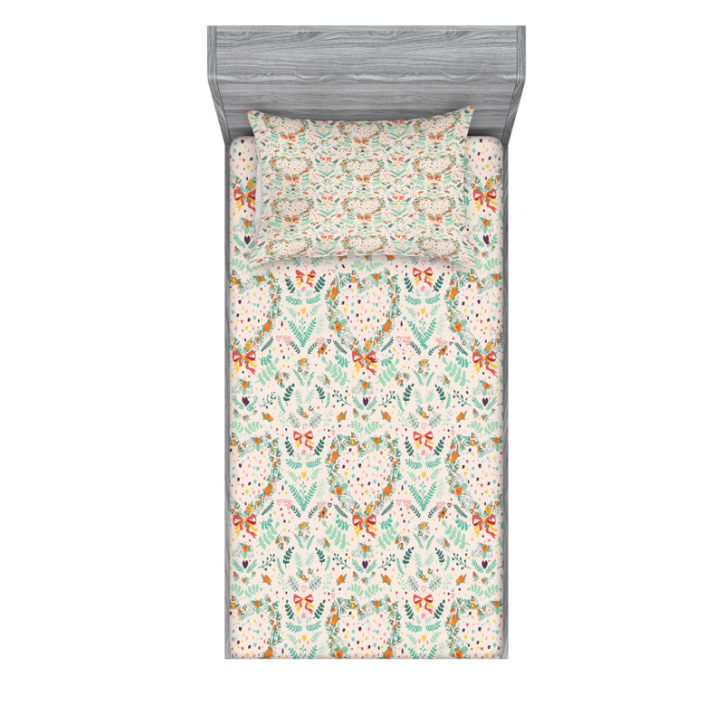 Microfiber Floral Sheet Set