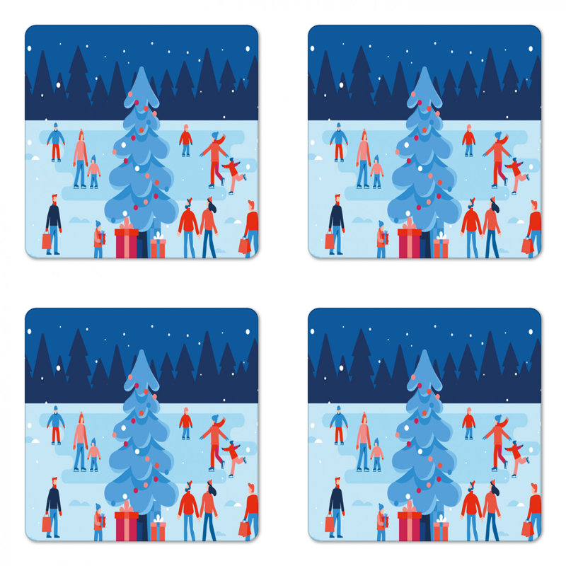 Sous-verre patins à glaçons