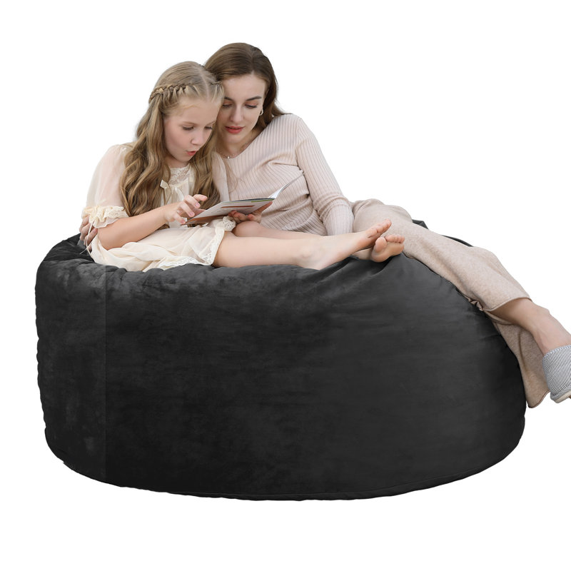 Fauteuil à billes en mousse à mémoire de forme Soft Soft, Noir