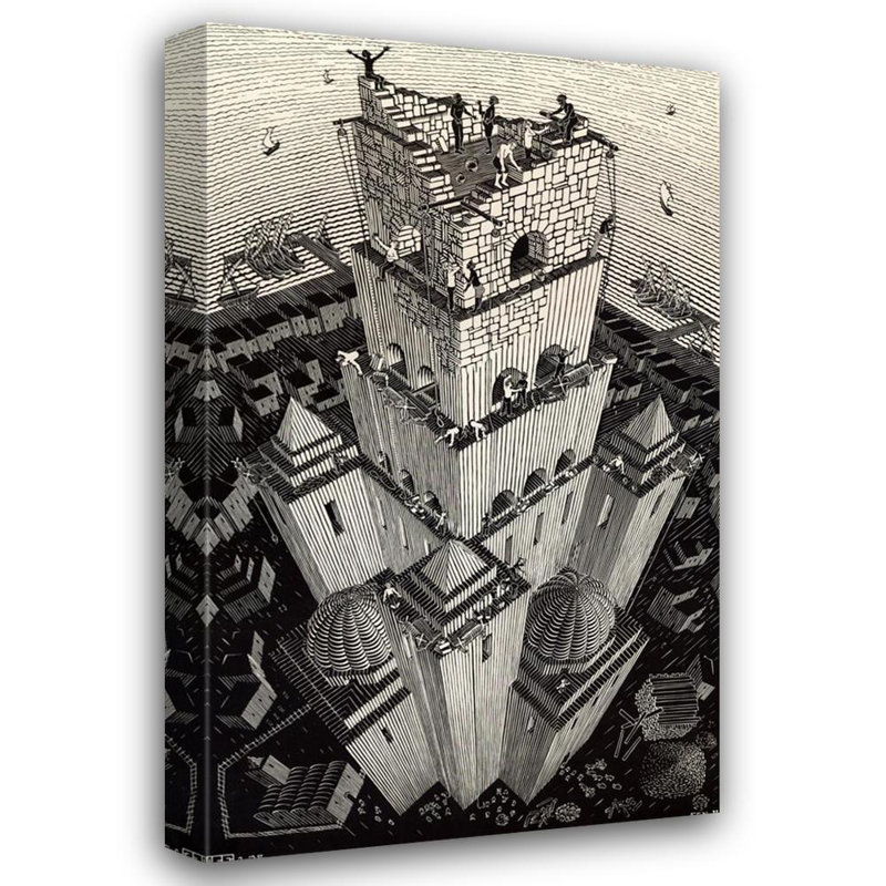 Tower of Babel, 48" H x 29" W