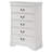Daleyza 5-drawer Bedroom Chest White-1347973985