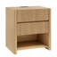 Ensemble de 2 tables de chevet Waveform Panels, comprenant 2 tiroirs, une tablette ouverte et une station de recharge.-44436222