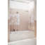 Stellar 71.25 in. W x 58.25 in. H Frameless 3 Panel Inline Hinge Bathtub Door-219898753